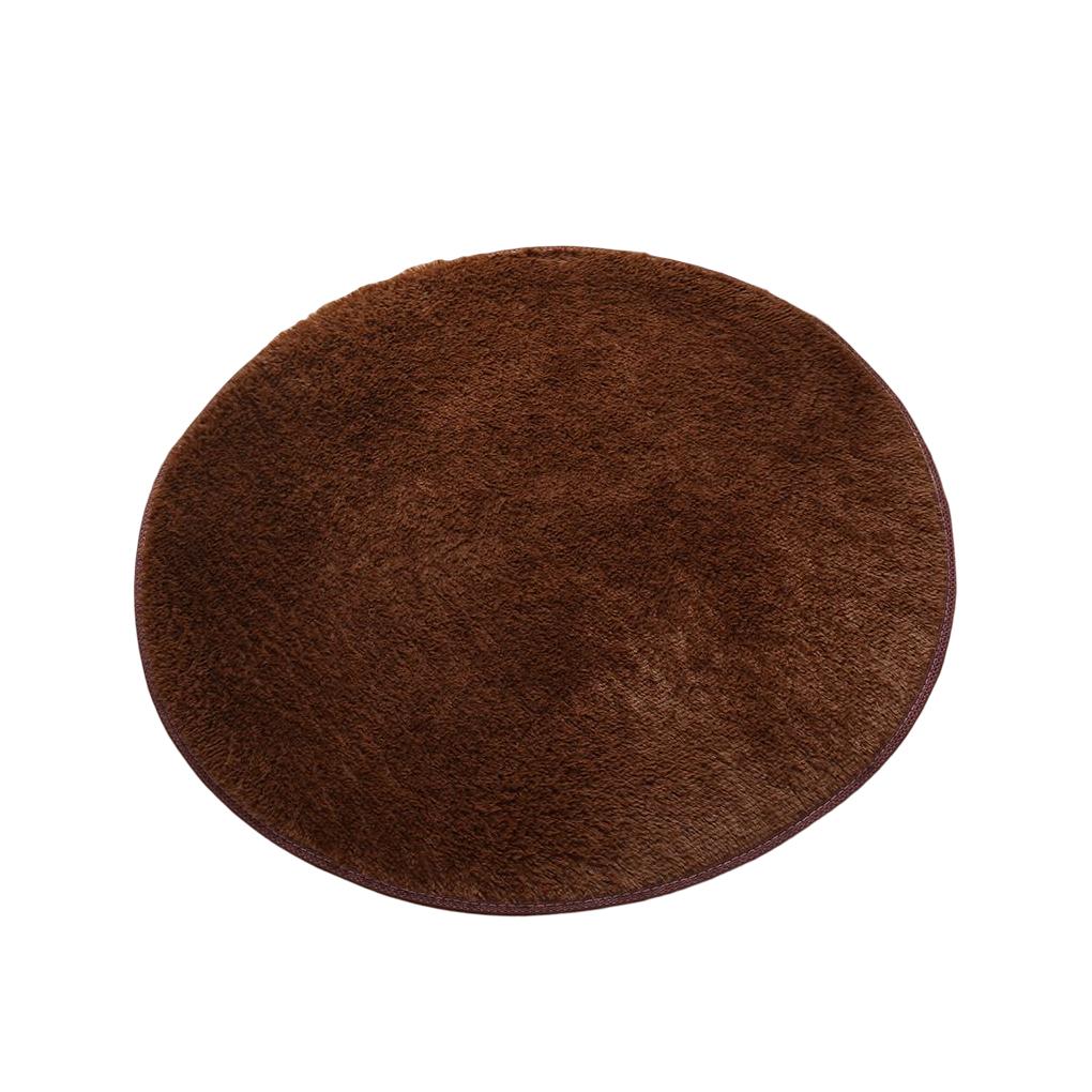 Round Carpet Anti-slide Footcloth Bedroom Living Room Bathroom Blanket Floor Chair Cushion Rug Bay Window Basket Bedside