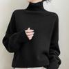 Autumn/Winter Loose High Neck Pure Wool Pullover Sweater