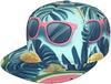 Romantic Pink Heart Patterned Snapback Cap Baseball Cap Men Women Cats Adjustable 3D Printed Snapback Flat Bill Hip Hop Hat