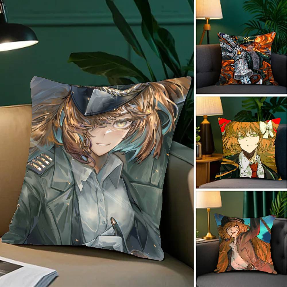 Ismael Animated Game I-limbus Company Pillow Case Fashion Square Pillowcase Bedroom Sofa Room Ins Decoration Leisure