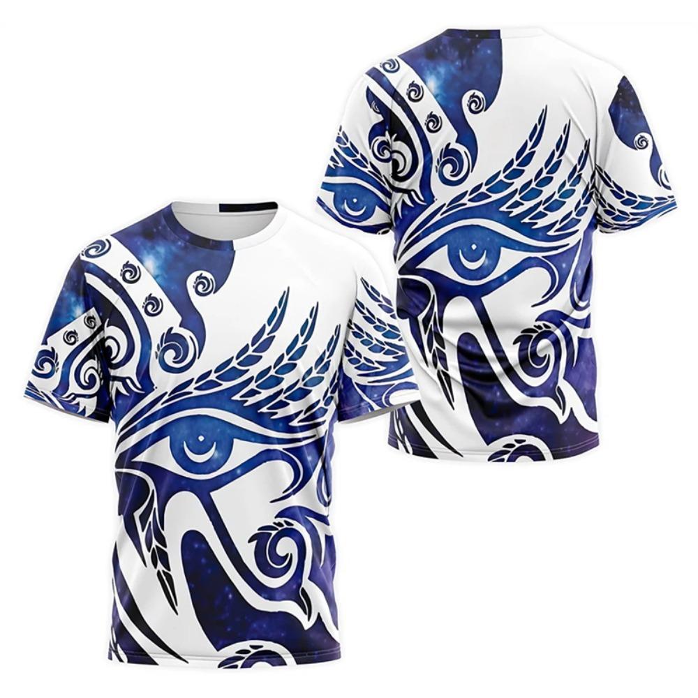 Ancient Egypt Pharaoh Anubis Pattern 3D Print T-Shirts Men Women Short Sleeve T Shirt Unisex Harajuku Y2k Tees Tops Kids Clothes