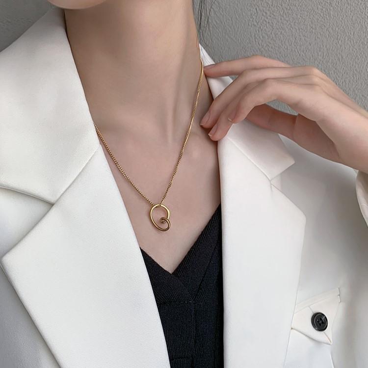 Simple Irregular Geometric Pendant Necklace Women'S Niche Simple Premium Versatile Clavicle Chain Jewelry Premium
