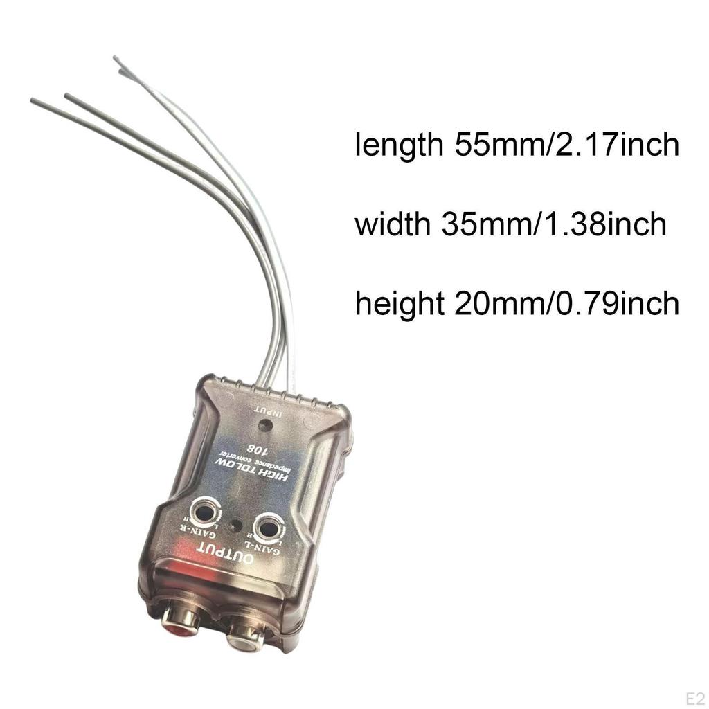 Car Radio Stereo Wiring Harness Converter Adapter High Signal to Noise Ratio Separation