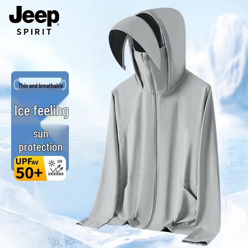 JEEP SPIRIT Men s UPF50+ UV Protection Cooling Jacket M