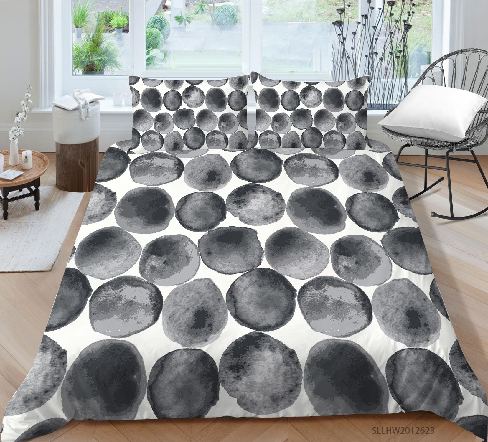 

Постельное белье с 3D цветным узором и принтом, односпальная двуспальная кровать, полноразмерная винтажная наволочка с цветочным узором и пододеяльник 2 или 3, удобное украшение для дома EU Single 135x200cm