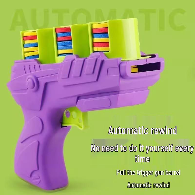 Creative Flying Saucer Soft Bullet Toy Gun for Kids - Parent-Child Outdoor Battle Game