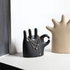 Ceramiczny Uchwyt na Pierścionek na Palec Ręki Stojak na Biżuterię na Toaletkę Toaletkę Styl Dekoracji Domu Dekoracja Biurka Minimalistyczny Prezent