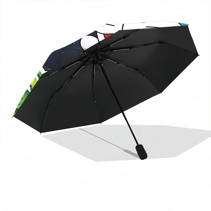1pc Doraemon and the Kingdom of Kibō Fully Automatic Folding Portable Umbrella, 8 Iron Frames, Three-Fold Design, Suitable for All Seasons, Suitable f
