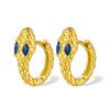 S925 Sterling Silver Zircon Snake Earrings - Cute, Stylish Animal Spirit Jewelry for Women
