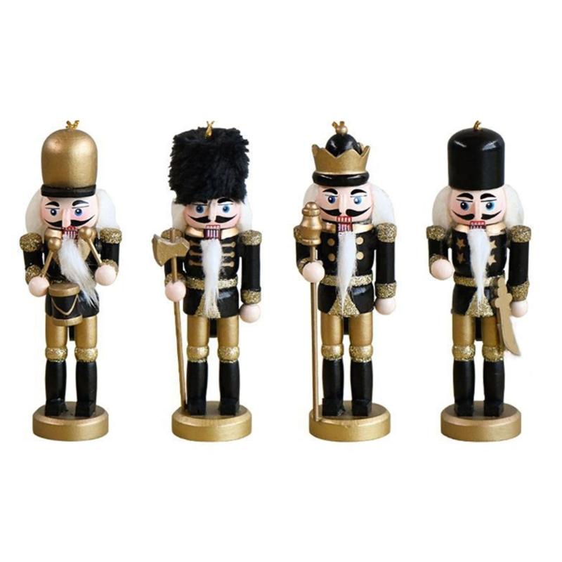 Figures Puppet Christmas Nutcrackers Christmas Wooden Nutcracker Soldier 13cm 1