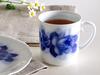 [Okura Touen Washi Paper Wrapping] Blue Rose Janet Mug