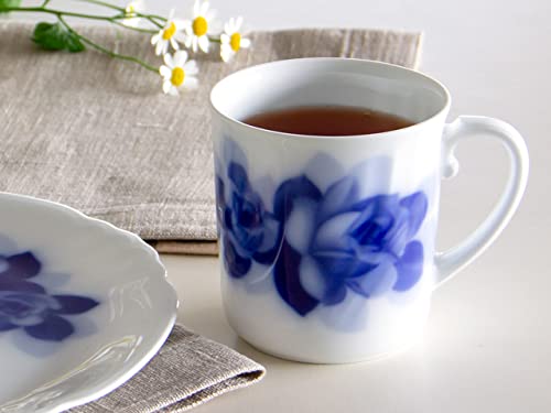 [Okura Touen Washi Paper Wrapping] Blue Rose Janet Mug