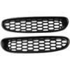Acessórios de Tampa de Rede para Para-choque Dianteiro Preto e Acabamento para Neblina para Chevrolet Corvette C5 1997-2004