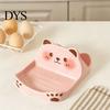 Decorative Kitchen Counter Organizer Cute Bear Pot Lid Holder for Countertop, Multipurpose ABS Plastic Cooking Utensil Stand Spatula Spoon Rest, Easy