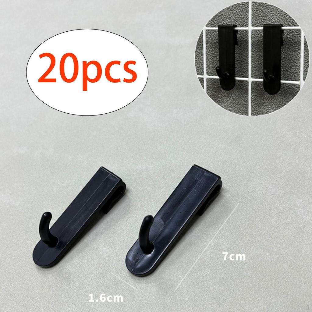 20 Pack Hooks, Pegboard Power Tool Holder, Multifunctional Hanger, Display Hooks for Walls,