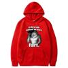 If They Talk Behind Yo Back Funny Meme Emo Men's Hoodies 2024 Autunm Harajuku Retro Oversized Fart Wolf Printed Men Hoody