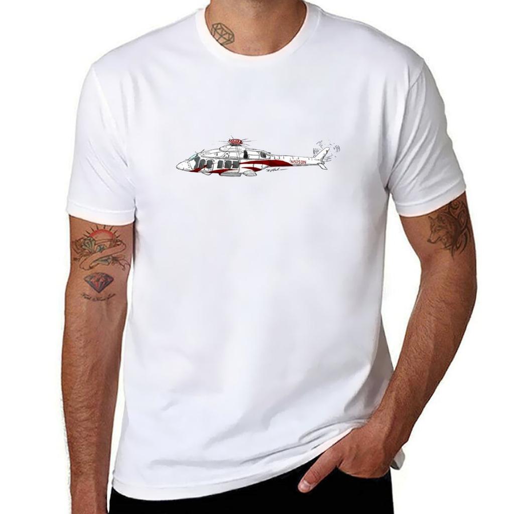 Bell Helicopter N525bn 525 Relentless Tshirt Casual Basic Short Sleeve Tshirt