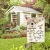 Spring Garden Decor Double-Sided Flag for Porch 12x18 Inch Fade-Resistant Floral Butterfly Welcome Print Decorative Outdoor Yard Patio Mailbox