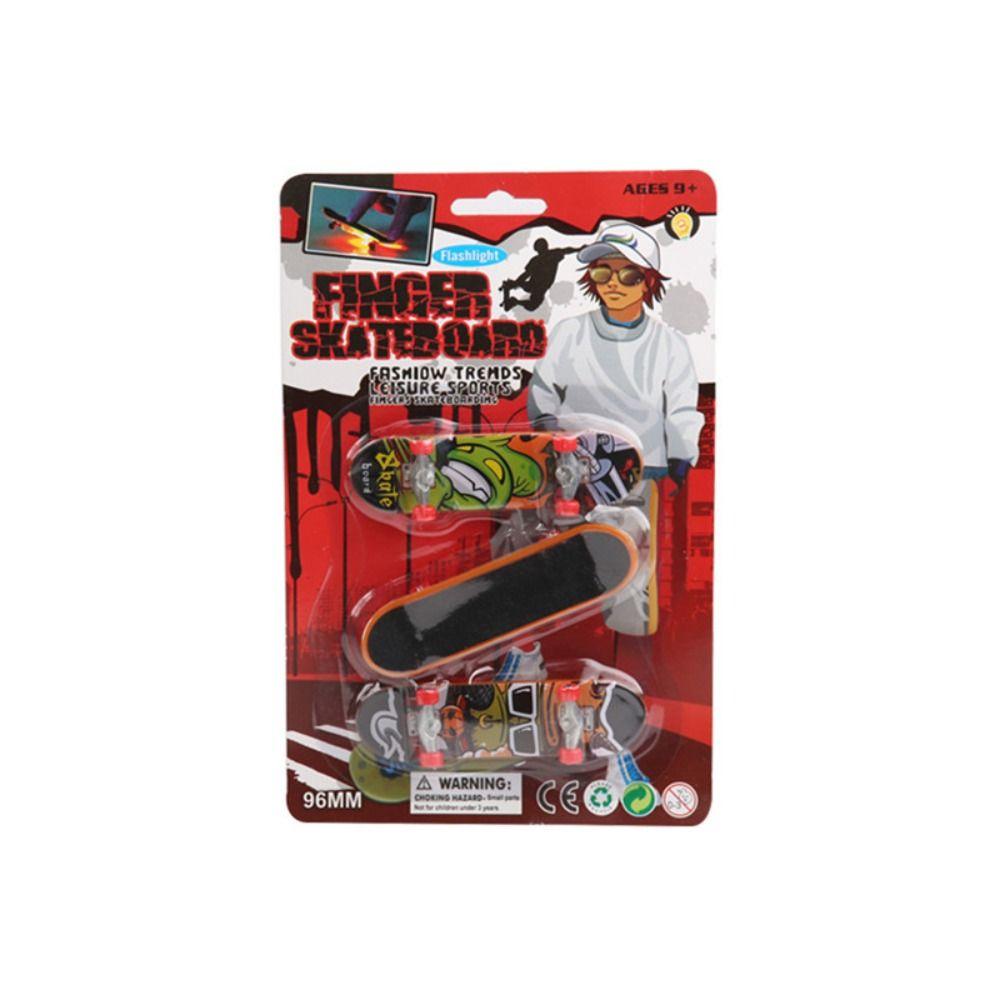 Creative Finger Skateboard Scrub Non-slip Professional Mini Skateboard Toy Finger Skate Board Tabletop Toys