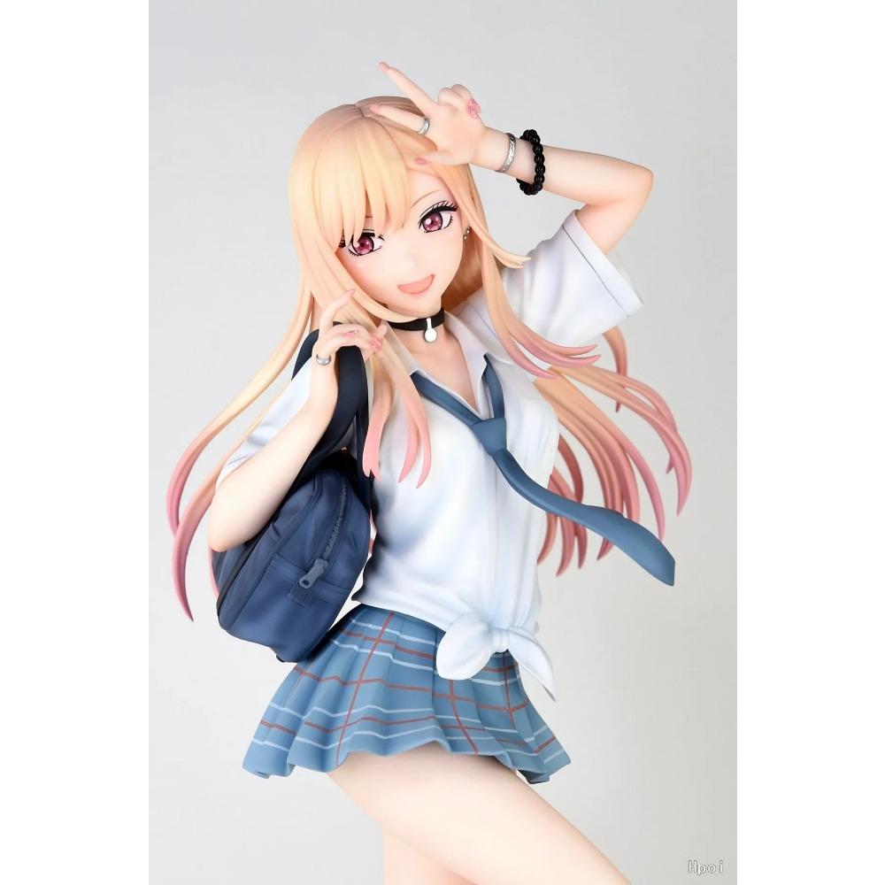 28CM Anime My Dress Up Darling Kitagawa Marin Figur Schuluniform Verkleidung Stehendes Modell Spielzeug Geschenk Actionfigur Für Kinder PVC