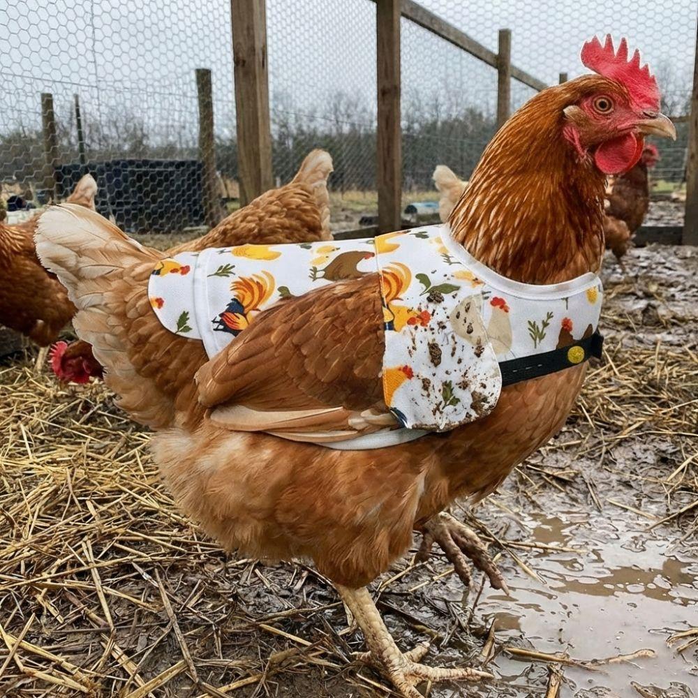 Adjustable Hen Apron Waterproof Chicken Harness Vest Practical Chicken Dress  Pet Clothes