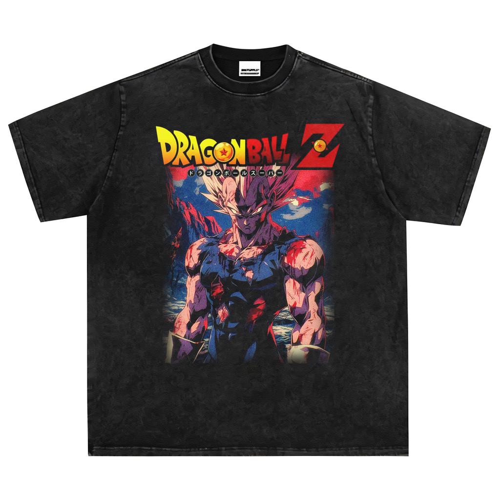 Dragon Ball Printed Short Sleeve TShirt Casual Summer Wear Mens Street Clothing Mens TShirt Washed and Old Comfortable Pop