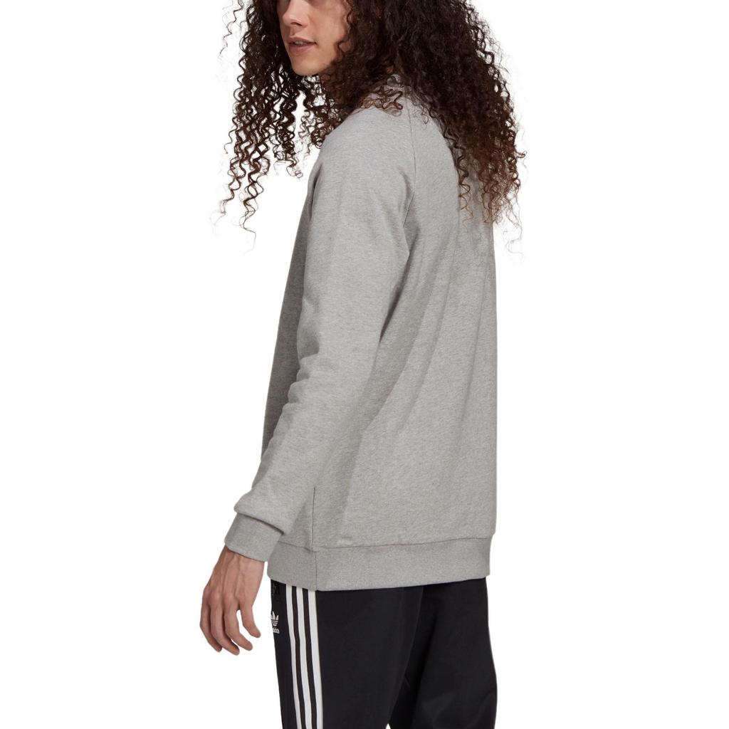 Adidas Sweatshirts Men's Gray Crew Neck Moderate Regular H06650