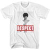 Aretha Franklin Respect White Adult T-Shirt