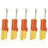 5pcs Folding Seam Rippers Steel Portable Thread Remover Seam Rippers Tool with Clear Hat for Sewing Crafting Yellow