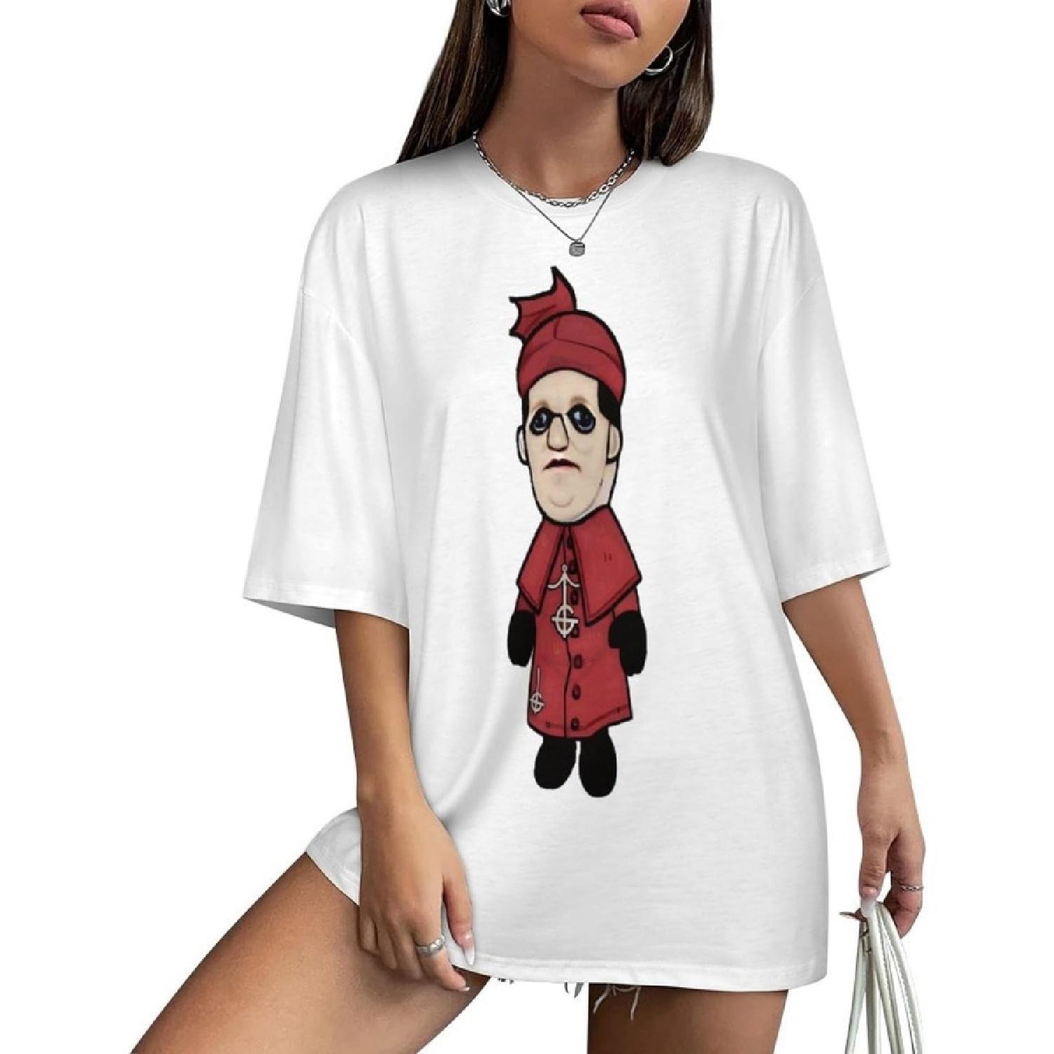 AYANILI Womens&Men s Round Neck Tee Shirt Ghost Moonlight Band Casual Summer Tops Hip Hop Style Unisex S