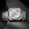 Men's Fashion Watch Square Watch Stainless Steel Quartz Watch Business Watch Simple watch Calendar Watch