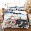 Seaside Stranger Bettwäscheset Einzelbett Twin Full Queen King Size Bettset Erwachsener Kind Schlafzimmer Bettbezugsets 3D Anime Bettlakenset