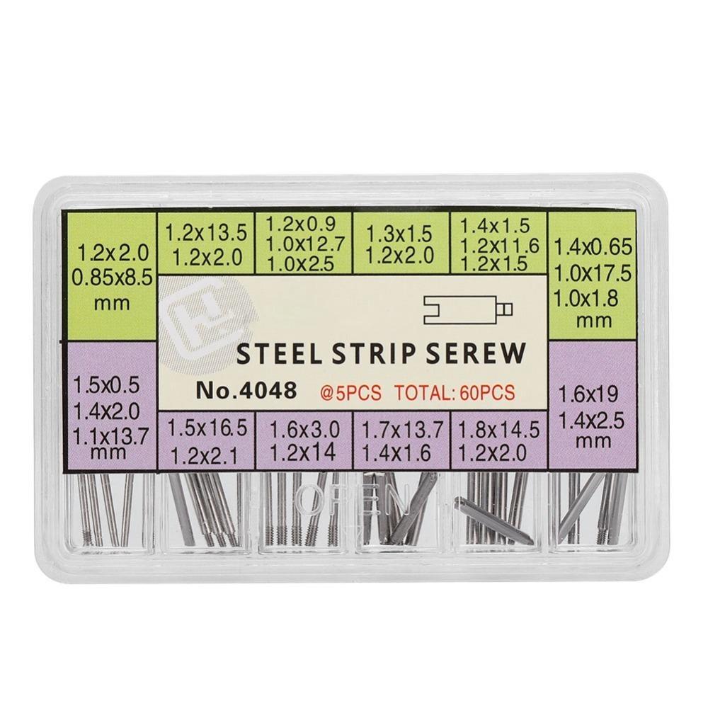 

Precision Metal Watch Link Pins Assorted Sizes Silver Color Watch Strap Link Pins Watch Pins Replacement Repairing Tool