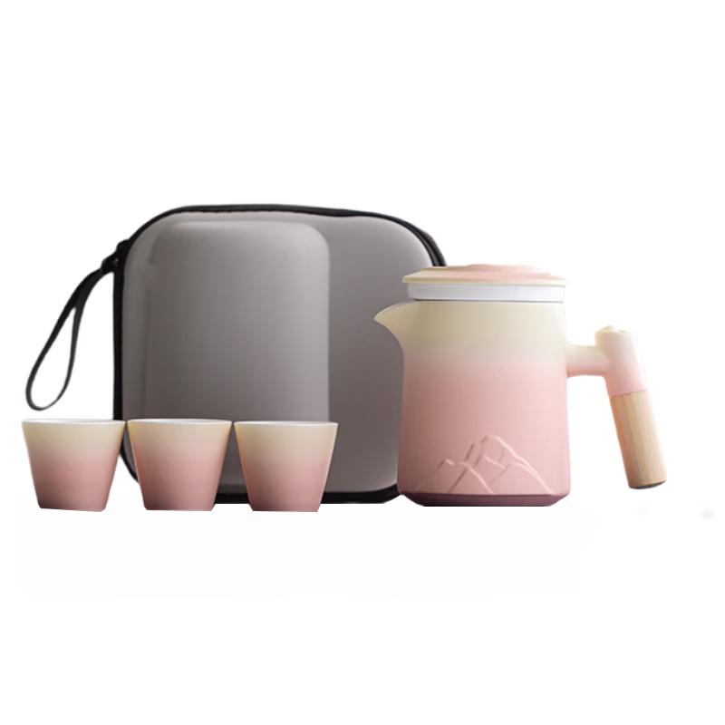 

Wo Ding Gradient Ceramic Portable Travel Tea Set