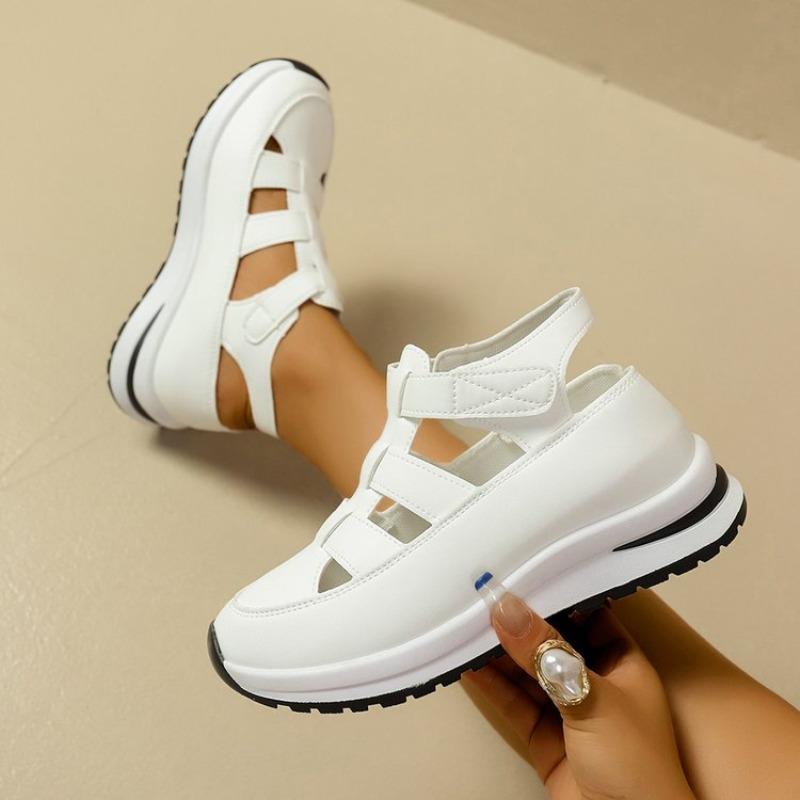Fashion Women Sandals Soft Low Heels New Summer Slip On Shoes for Women Fashion Heeled Anti-slip Sandals Women Outdoor