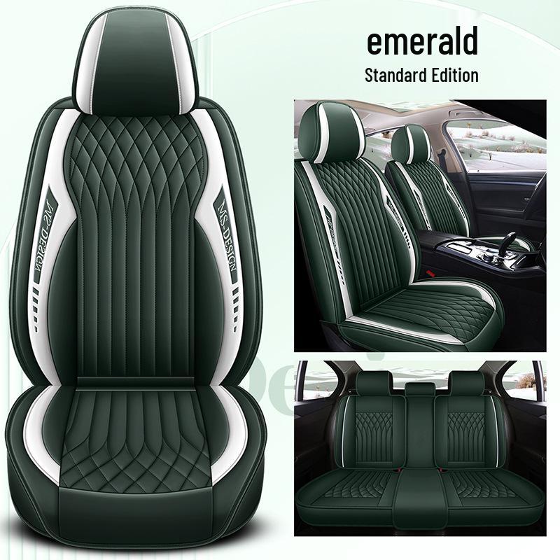 2024 All-Season Universal Full Surround Leather Car Seat Cushion Cover