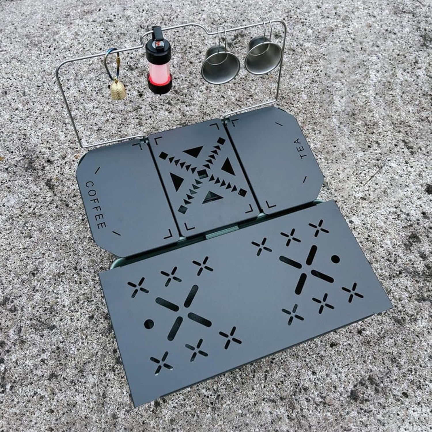 

Fockety Stanley Lunch Box Table Top for 9.4L Lunchbox, Aluminium Alloy Stanley Lunch Box Table Top, Portable Camping Table Board Camping Gear,