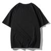 Summer Men's and Women's New Printed Pure Cotton Round Neck T-shirt Shoulder Down Style T-shirt
