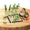 Miniature Vegetable Garden Toy Reusable Garden Sand Tray Ornament Simulation Models Agricultural Tools Desk Decor Accessories