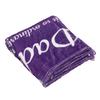 Flannel Blanket Alphabet Pattern Soft Comfortable Lightweight Portable Purple Personalized Dad Blanket for Father S Day