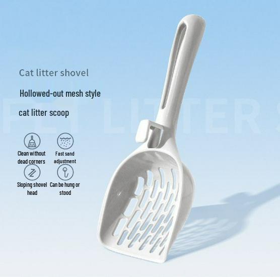 

**Two-in-One Stainless Steel Cat Litter Scoop**: Fine Mesh for Mineral or Tofu Litter, Large Size Poop Scooper. Regular