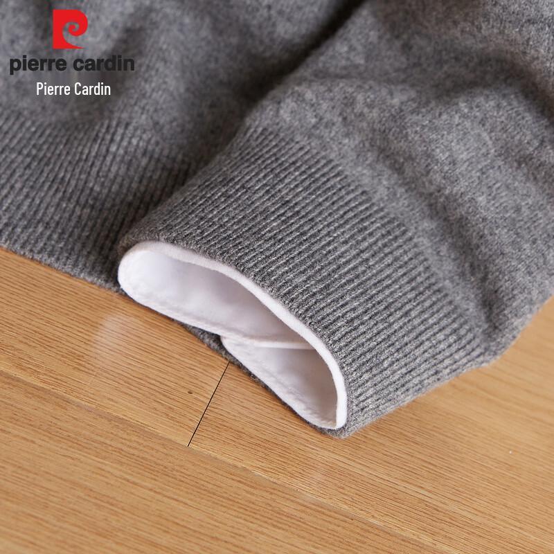 Pierre Cardin Men's Jacquard Round Neck Wool Sweater