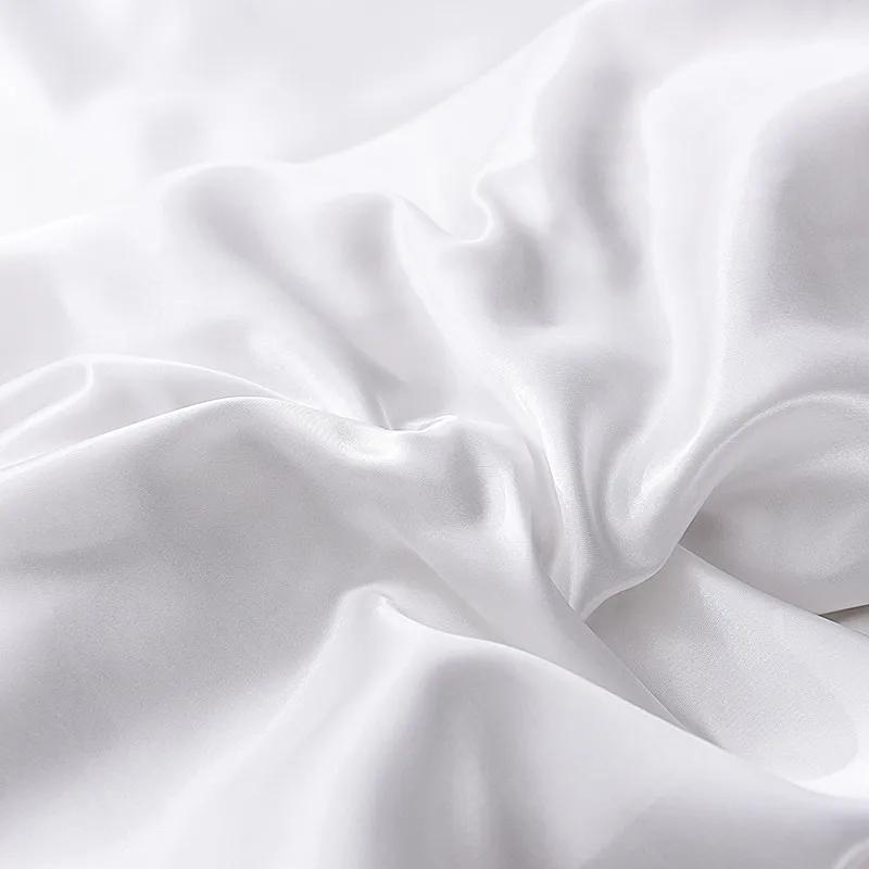3Pcs Luxury Satin Silk Flat Bed Sheet Set Single Queen Size King Size Bedspread Cover Linen Sheets Double Full Double Sexy
