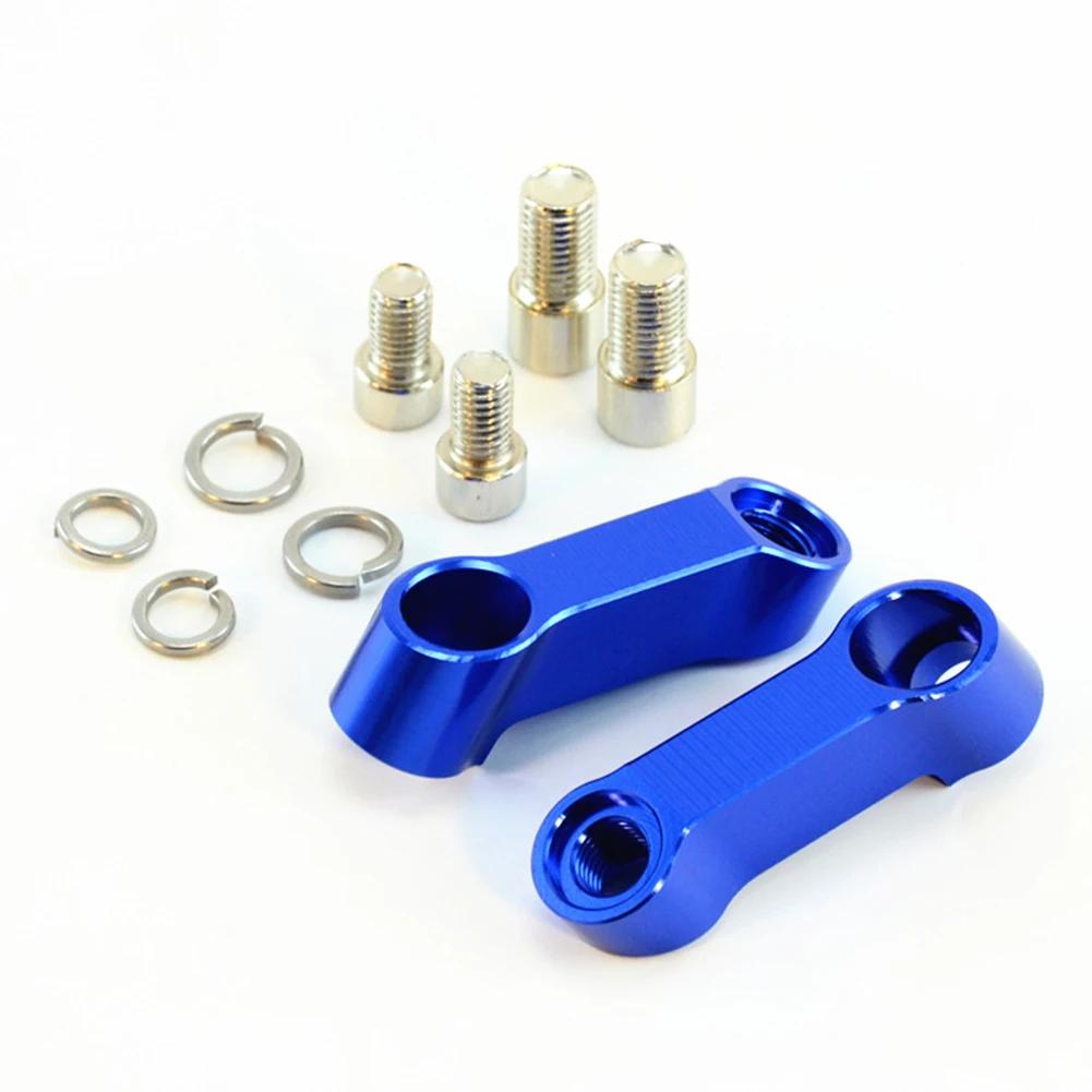 2 STÜCKE Universal Motorrad Rückspiegel Verlängerung Riser Extend Adapter Modifizierte Vordere Transfer Basis Verbreiterung Halterung
