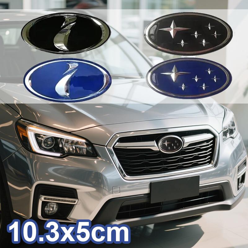 10.3X5CM Car Front Hood Rear Logo Badge Emblem Sticker for Subaru IMPREZA LEGACY OUTBACK STI ASCENT XV WRC WRX BRZ FORESTER BB9