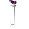 Metal Butterfly Dragonfly Garden Stake Stained Glass Yard Decor Outdoor Lawn Patio Flower Pot Pathway Hanging Ornament