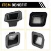 2 Pcs LED License Plate Light Tag Lamp Assembly for Dodge for Ram 1500 2500 3500 2003-2018 No.55078095AE White 6500K White Lens