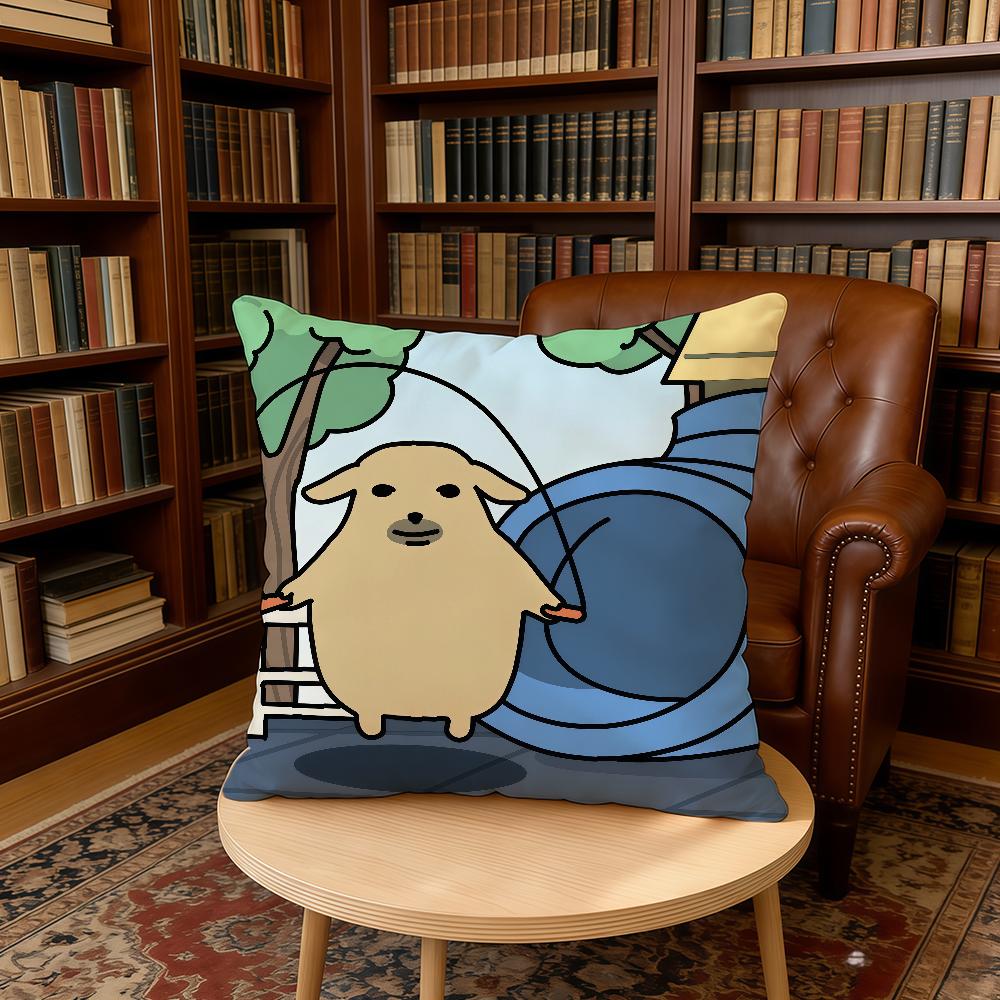 Cartoon Cute N-Nudaeng Dog cushion cover Home Office Birthday Anniversary Gifts Soft Skin Friendly Cushion Cover