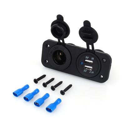 Dubbel USB Bil Auto Cigarettändaruttag Splitter 12V Laddare Strömadapter Uttag