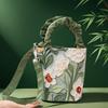 Oil Painting Flower Advanced Feeling Crossbody Handle Bucket Women's Bag Korean Illustration Literary Watercolor Creative